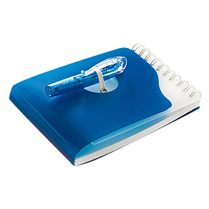 LIBRETA CON BOLÍGRAFO TANSPARENTE N-016-16